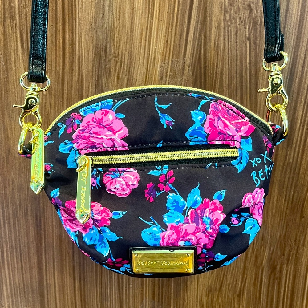 Betsey Johnson Floral Crossbody Bag